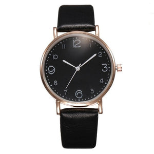 Leather Band Analog Quartz WristWatch