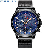 Chronograph Male Satianless Steel Wristwatch Relogio Masculino