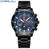 Chronograph Male Satianless Steel Wristwatch Relogio Masculino