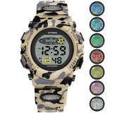 SYNOKE Sports Military Kids Digital Watches