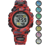 SYNOKE Sports Military Kids Digital Watches