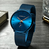 Blue Men Watch Ultra-thin Quartz Watch