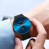 Blue Men Watch Ultra-thin Quartz Watch