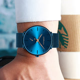 Blue Men Watch Ultra-thin Quartz Watch