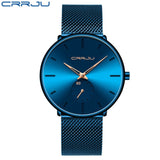 Blue Men Watch Ultra-thin Quartz Watch