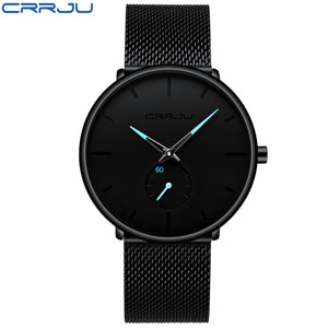 Blue Men Watch Ultra-thin Quartz Watch